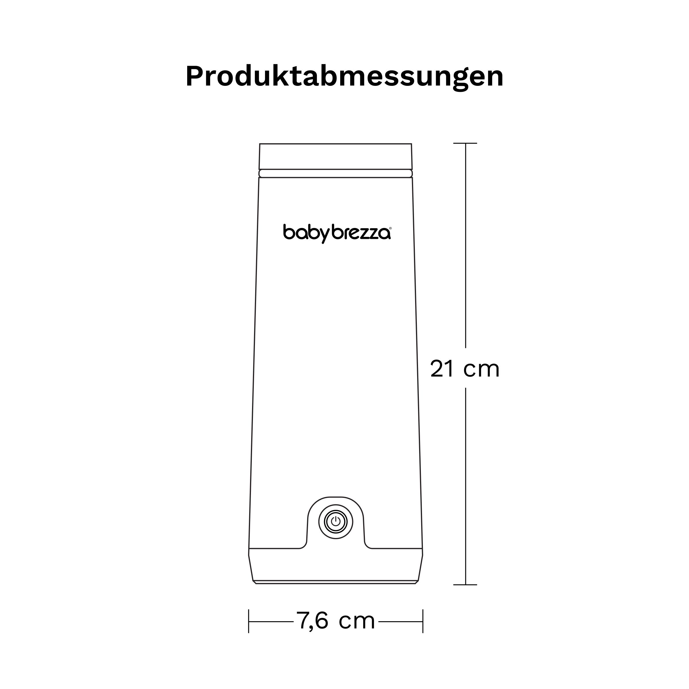 Grauer Tragbarer Muttermilch- & Wasserwärmer mit abnehmbarem Deckel und Ausguss.