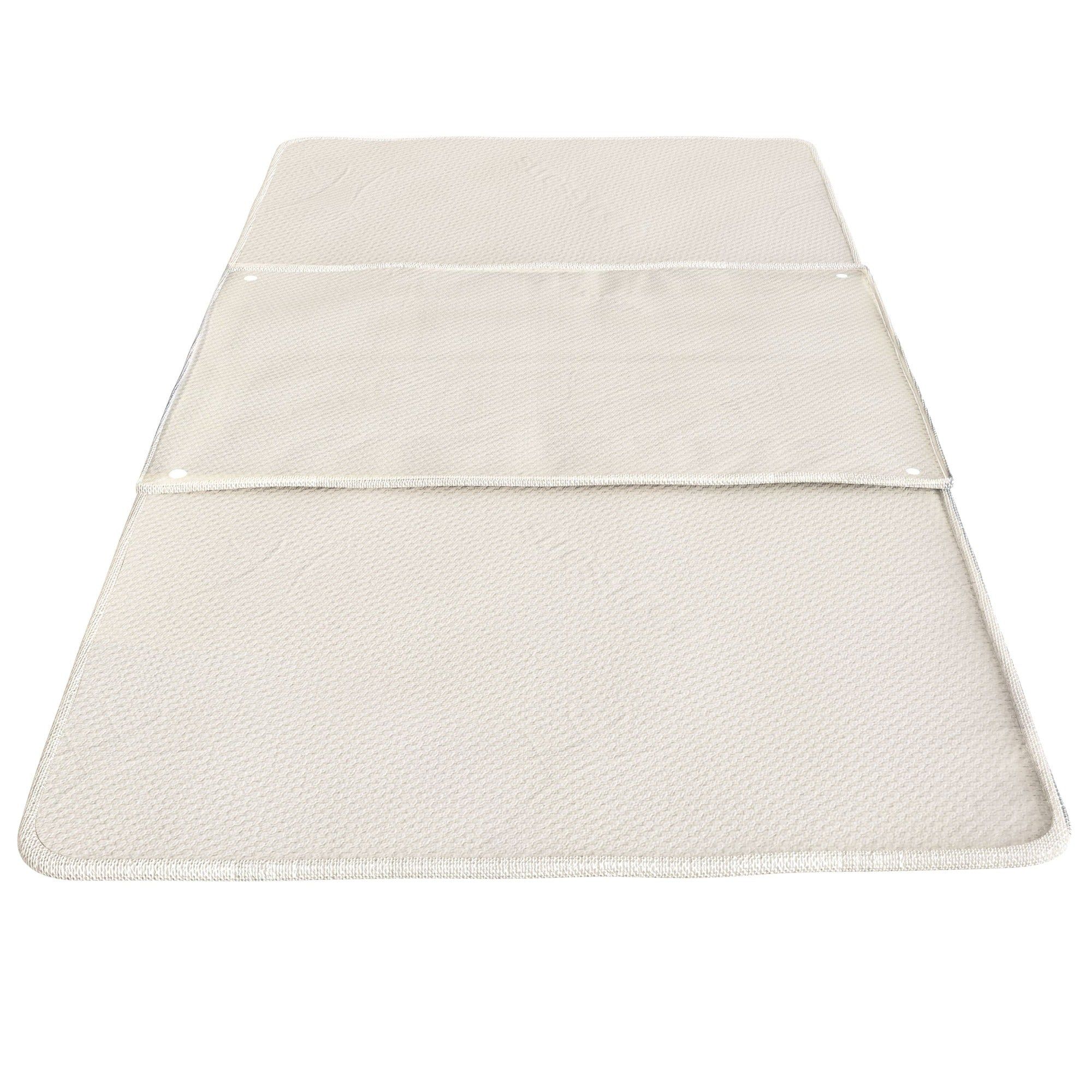 The White Stone Set mit 3 Schutzauflagen 140x75 cm Wasserdicht und Wiederverwendbar
