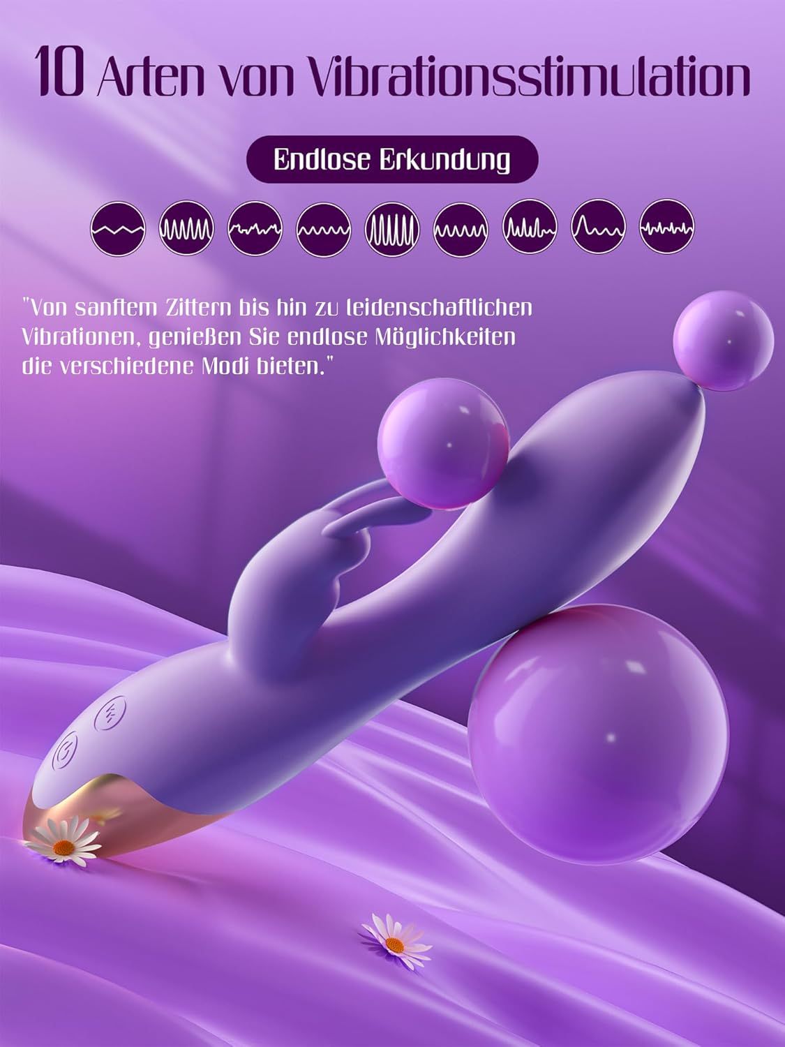 HIVEFUN Diloschwanz G Punkt Vibrator flieder