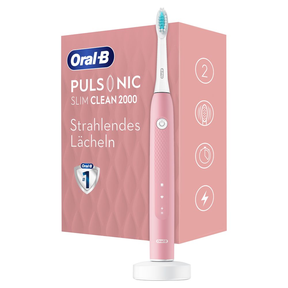 Oral-B - Elektrische Schallzahnbürste "Pulsonic Slim Clean 2000" in Pink
