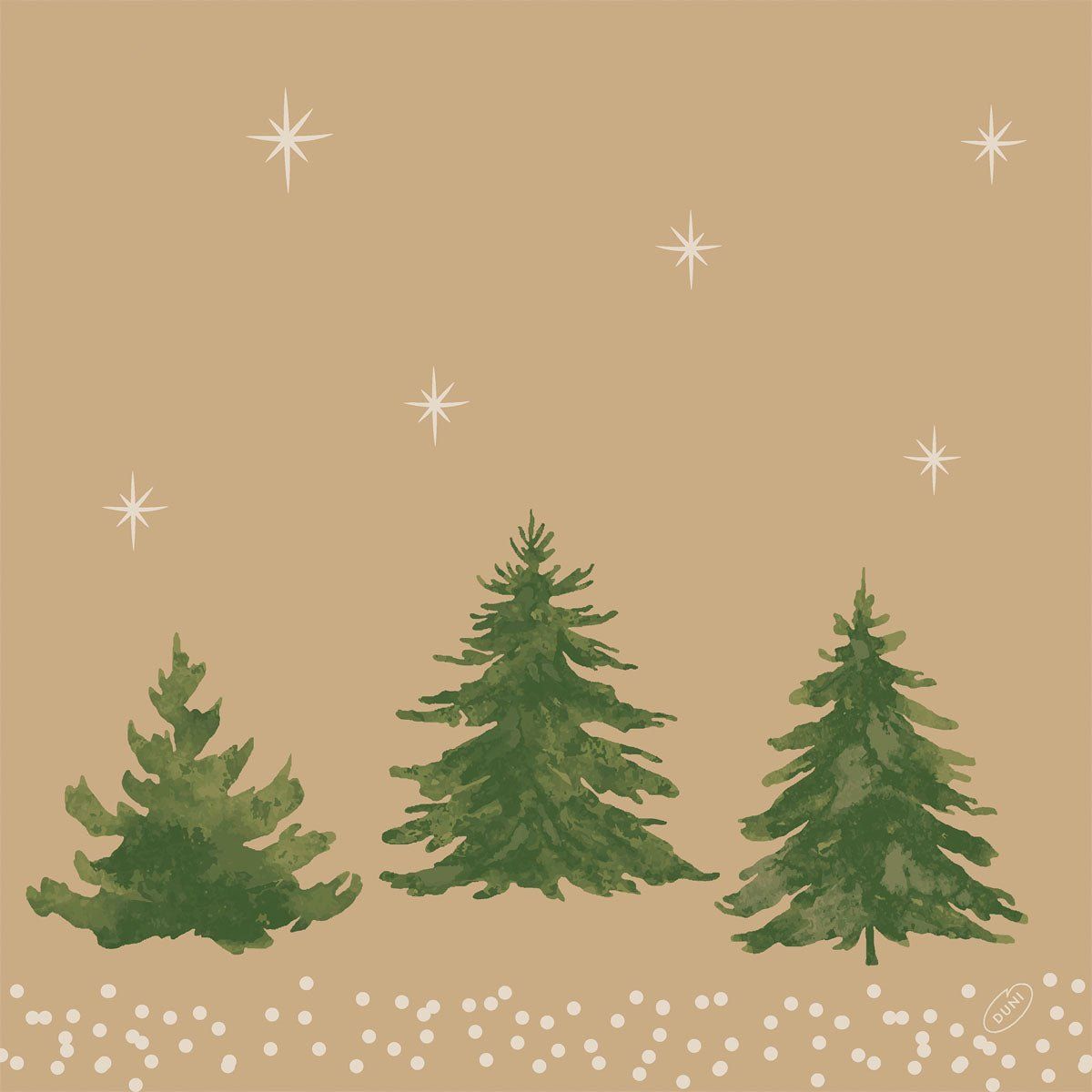 6x Bio-Dunisoft-Servietten 40x40cm Humble Tree