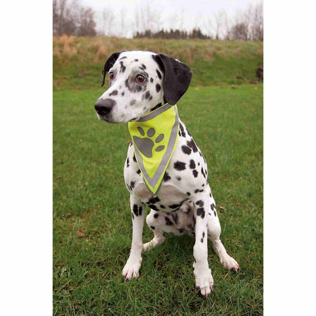 Trixie Reflective Bandana Yellow Sm 29-42 Cm