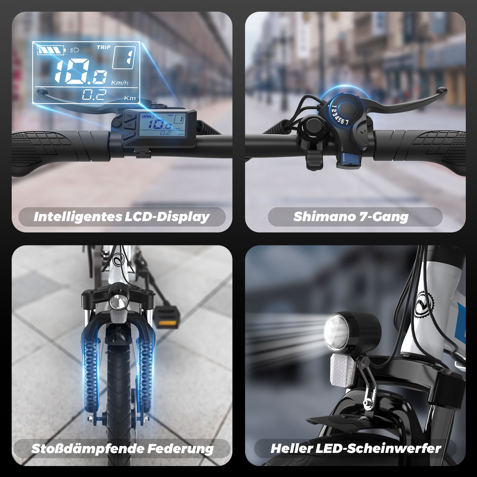 VARUN C20-1 PRO Faltbares E-Bike, 48 V, 13 Ah