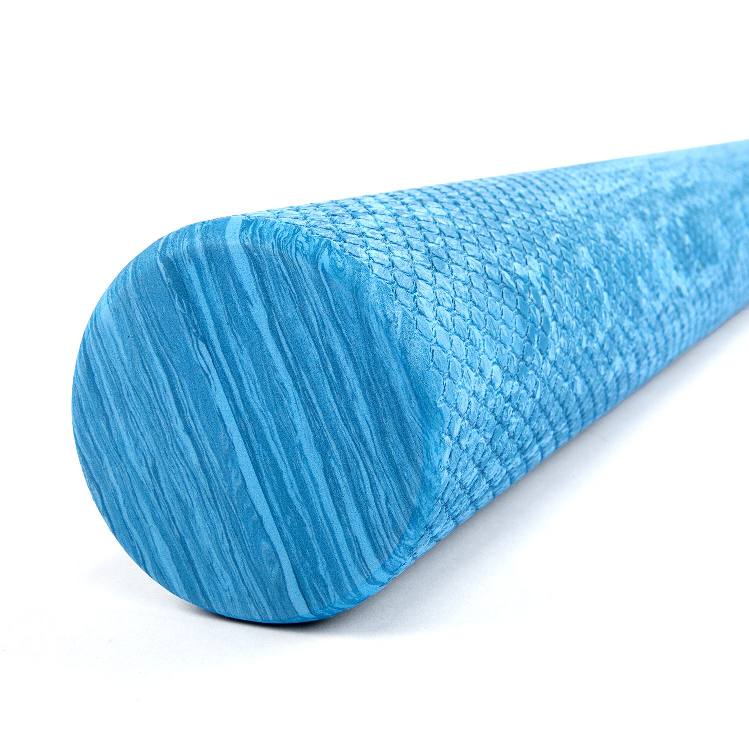 Pilates Rolle blau marbled,  extra lang