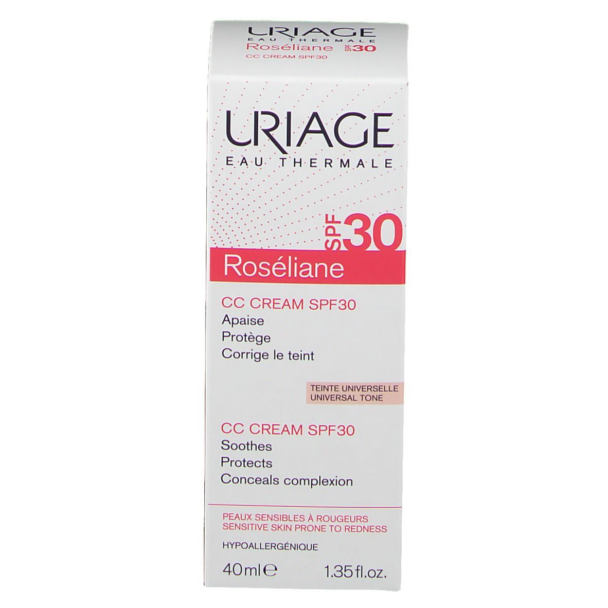 URIAGE ROSÉLIANE CC Cream SPF30 / Getönte CC Cream Anti-Rötungen SPF30