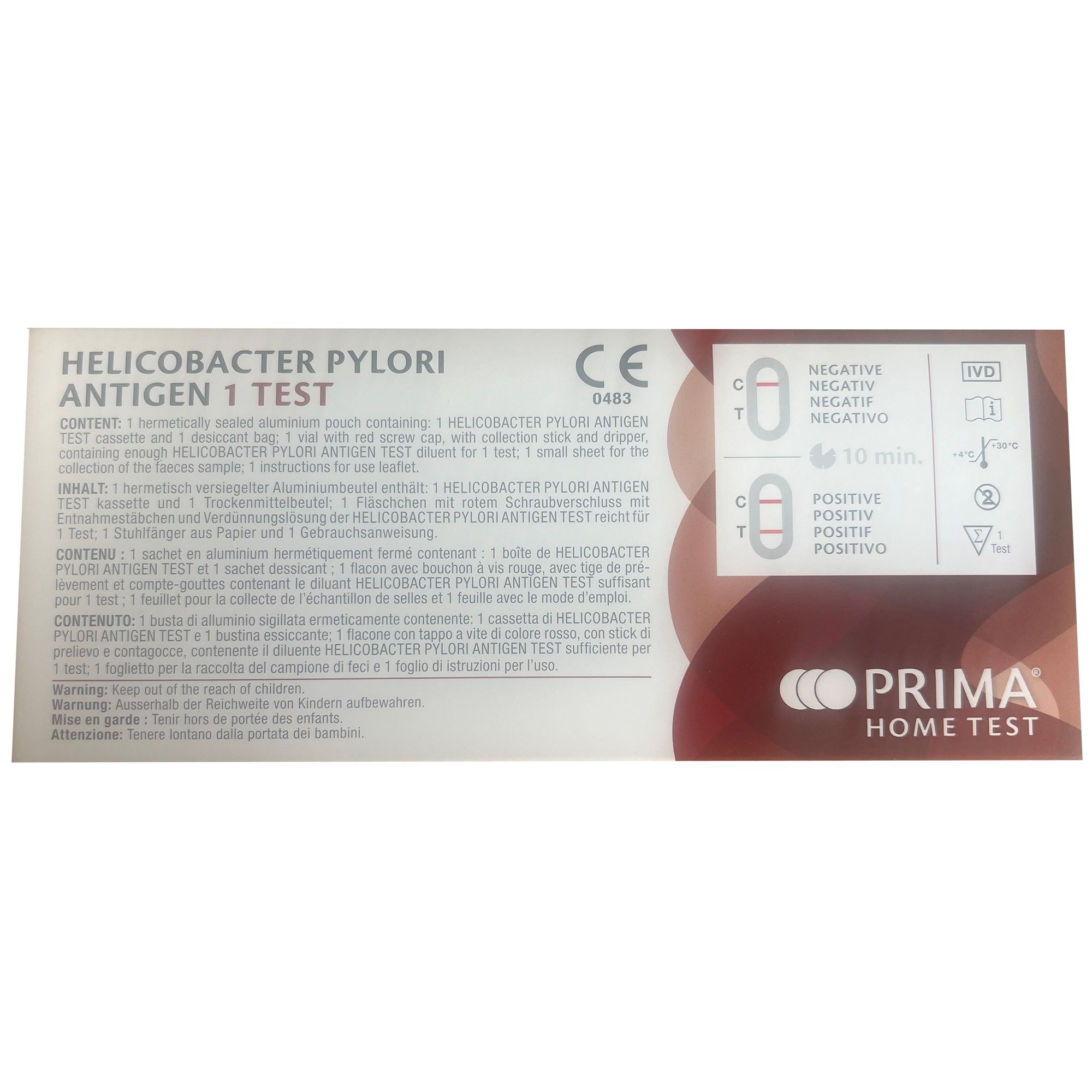 PRIMA | Helicobacter pylori Antigen Home Test