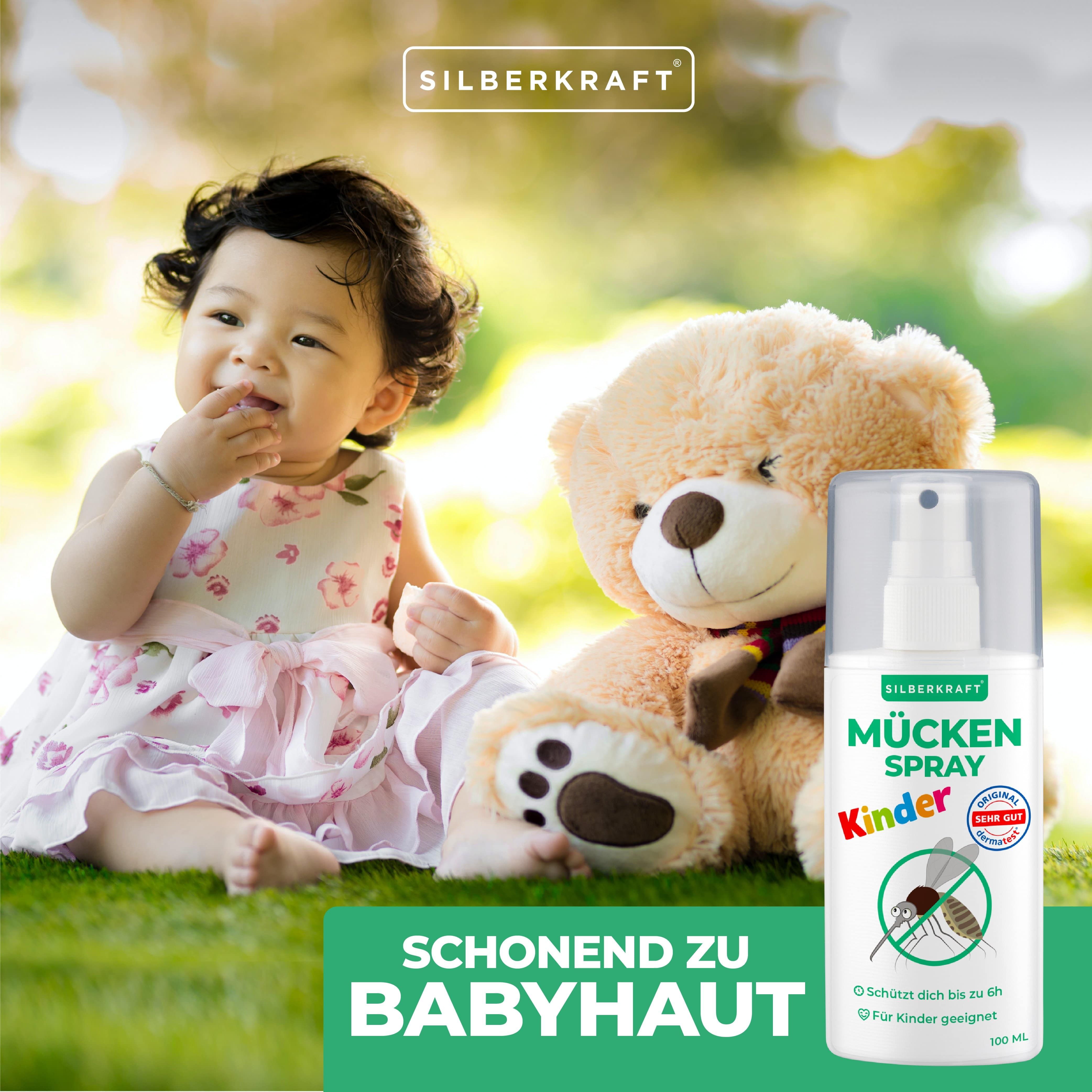 SILBERKRAFT Mückenspray für Kinder