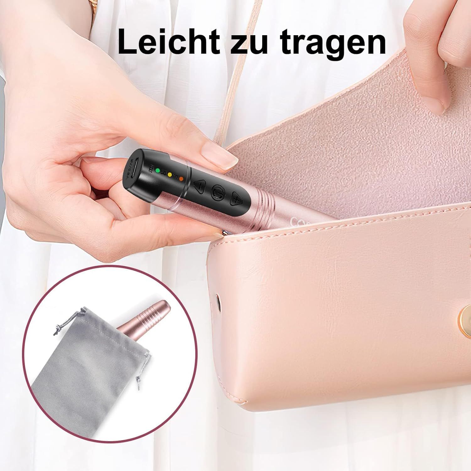 COSLUS  11 in 1 Profi Maniküre und Pediküreset Rosa