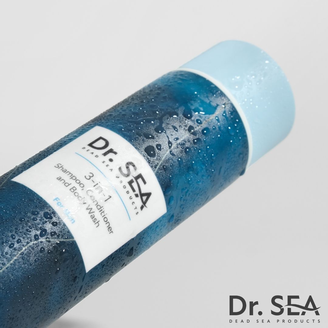 Nahaufnahme der Flasche "Dr. SEA 3-in-1".