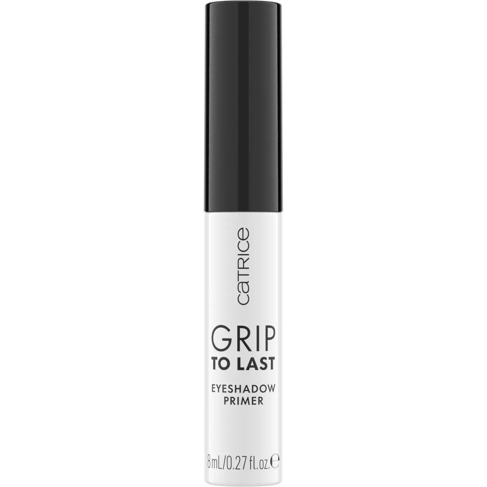 Catrice Grip to Last Eyeshadow Primer. Weiße Tube mit schwarzem Deckel. Produkt-Detail.