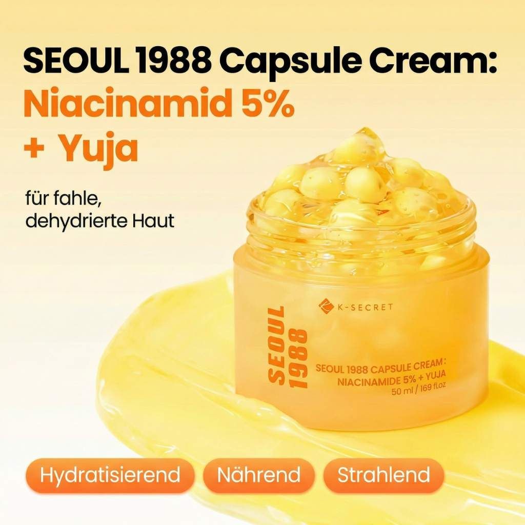 K-SECRET Seoul 1988 Capsule Cream Niacinamide 5% + Yuja 50 ml