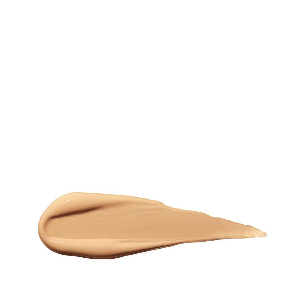 Heller Farbton. Creme-Textur. Auf hellem Hintergrund. Produkt-Swatches.