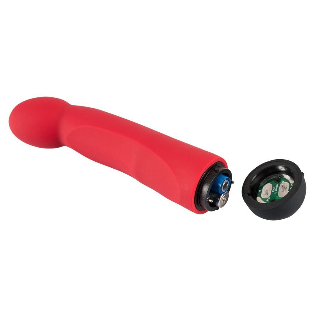 G-Punkt-Vibrator "Red G-Spot Vibe" mit gebogener Kugelspitze | 10 Vibrationsmodi | Colorful Joy