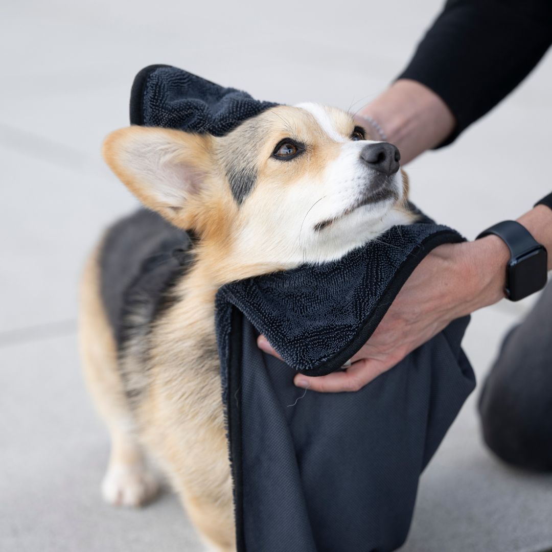 Woofstuff Hundehandtuch Super Flor Turbo Dry Anthrazit