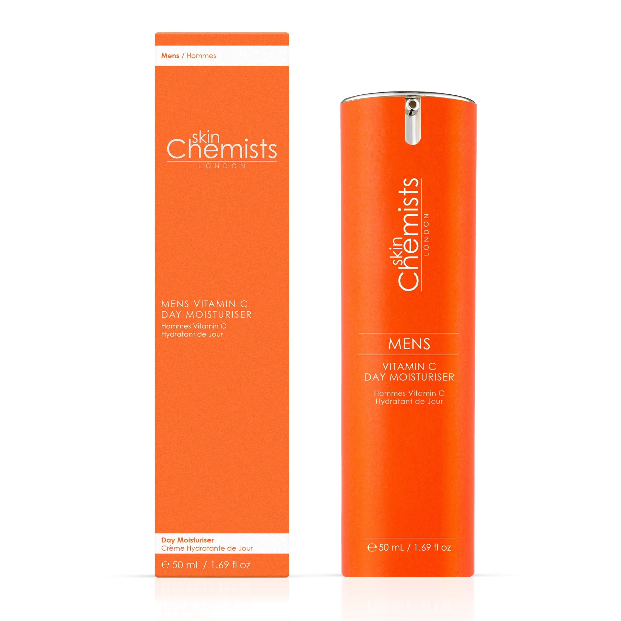 SkinChemists Mens Vitamin C Day Moisturizer + SkinChemists Mens Vitamin C Eye Serum