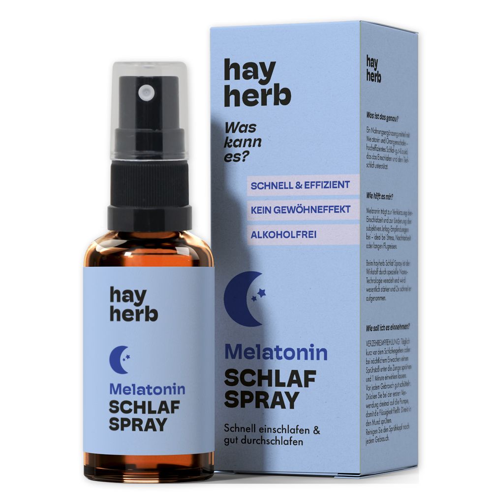hay herb Melatonin Schlaf Spray