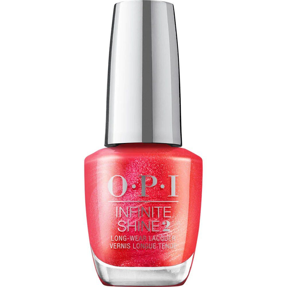 Nagellackflasche mit silbernem Deckel. OPI Infinite Shine 2.