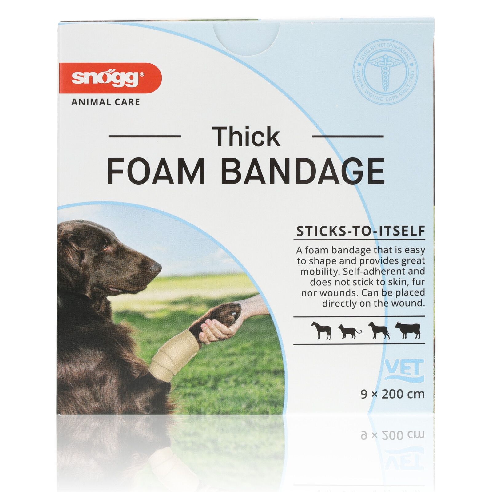 Snögg Foam Bandage Thick für Pferde, Hunde, Katzen