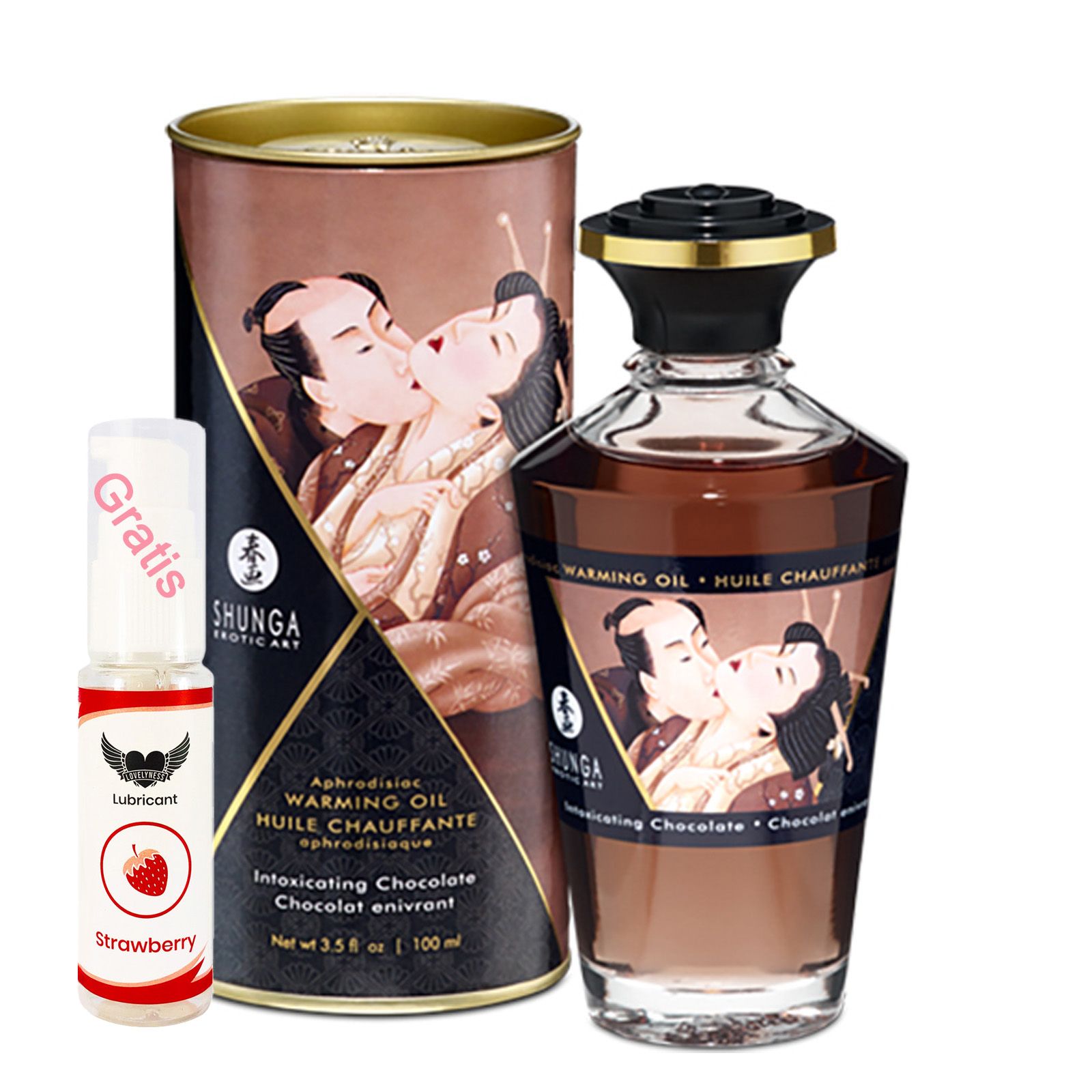 Shunga - Massageöl mit Aroma Schokolade