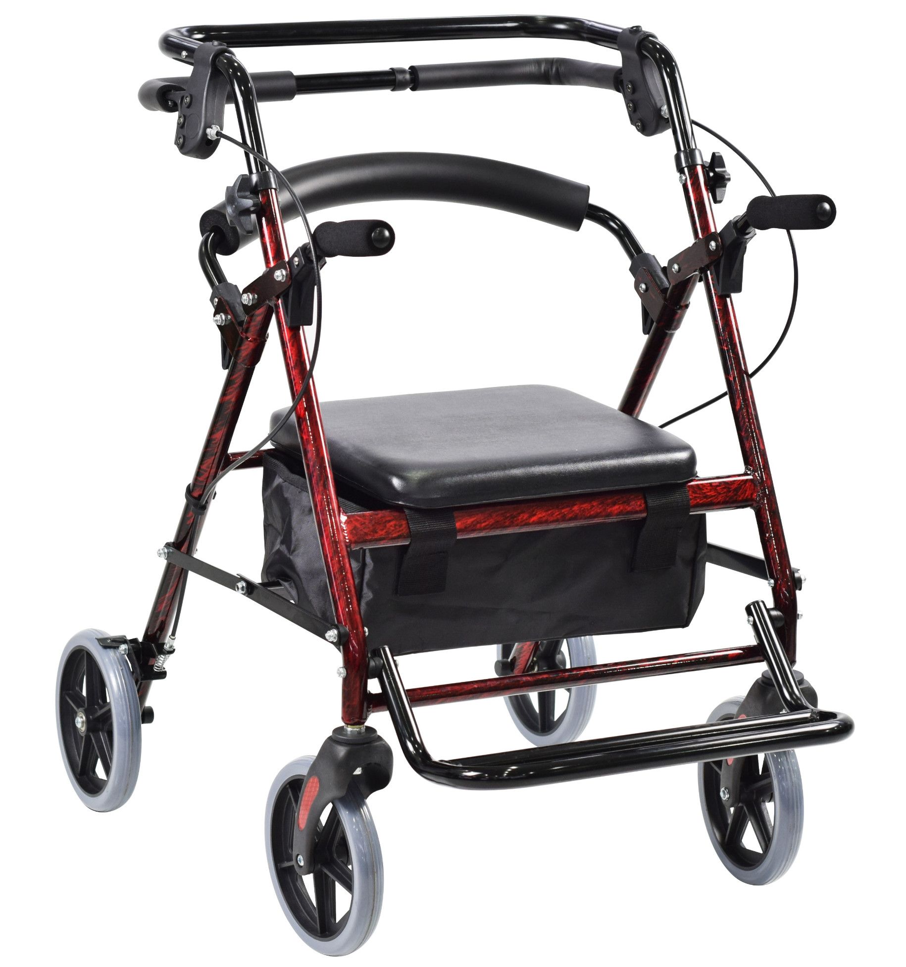 Rehabilitations-Rollator mit Sitz und Tasche Pharmedis