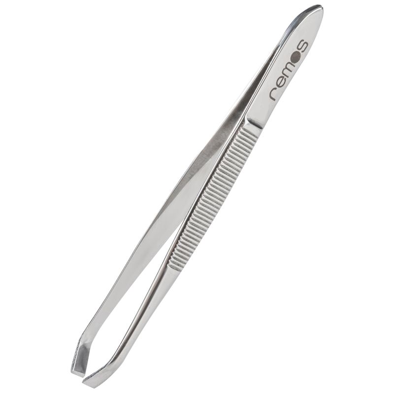 REMOS Pinzette mit gekröpfter Spitze, 8 cm