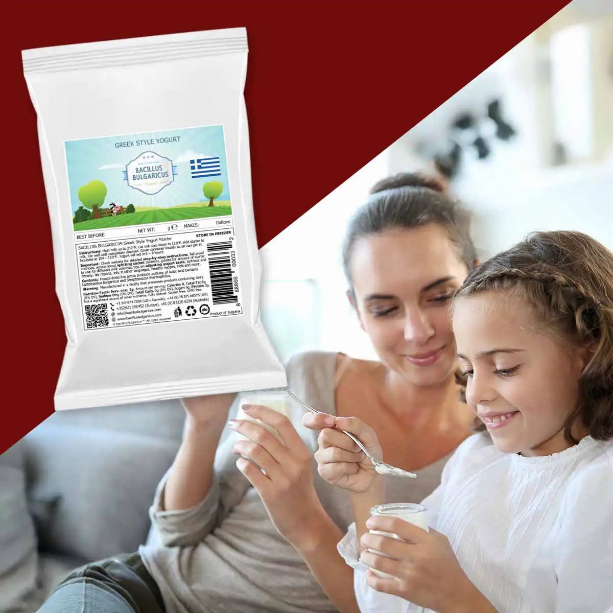 BACILLUS BULGARICUS Griechische Joghurt-Kulturen