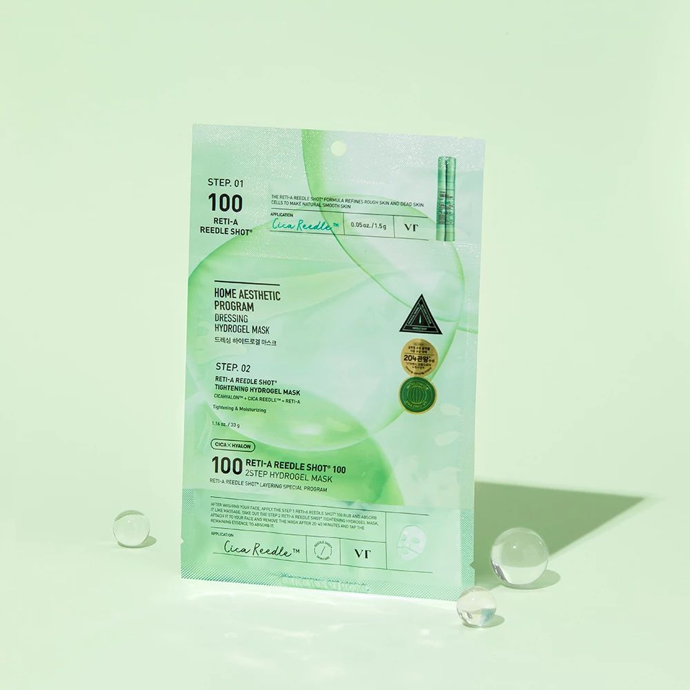 VT COSMETICS Reti-A Reedle Shot 100 Hydrogel Maske, 2-Step-Programm.