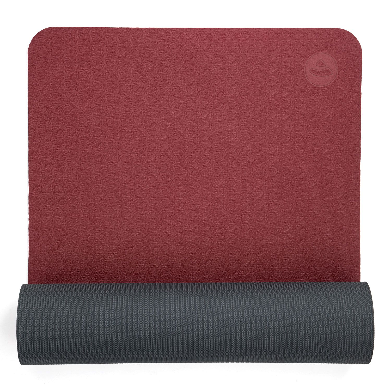 bodhi Yogamatte LOTUS PRO dunkelrot/anthrazit