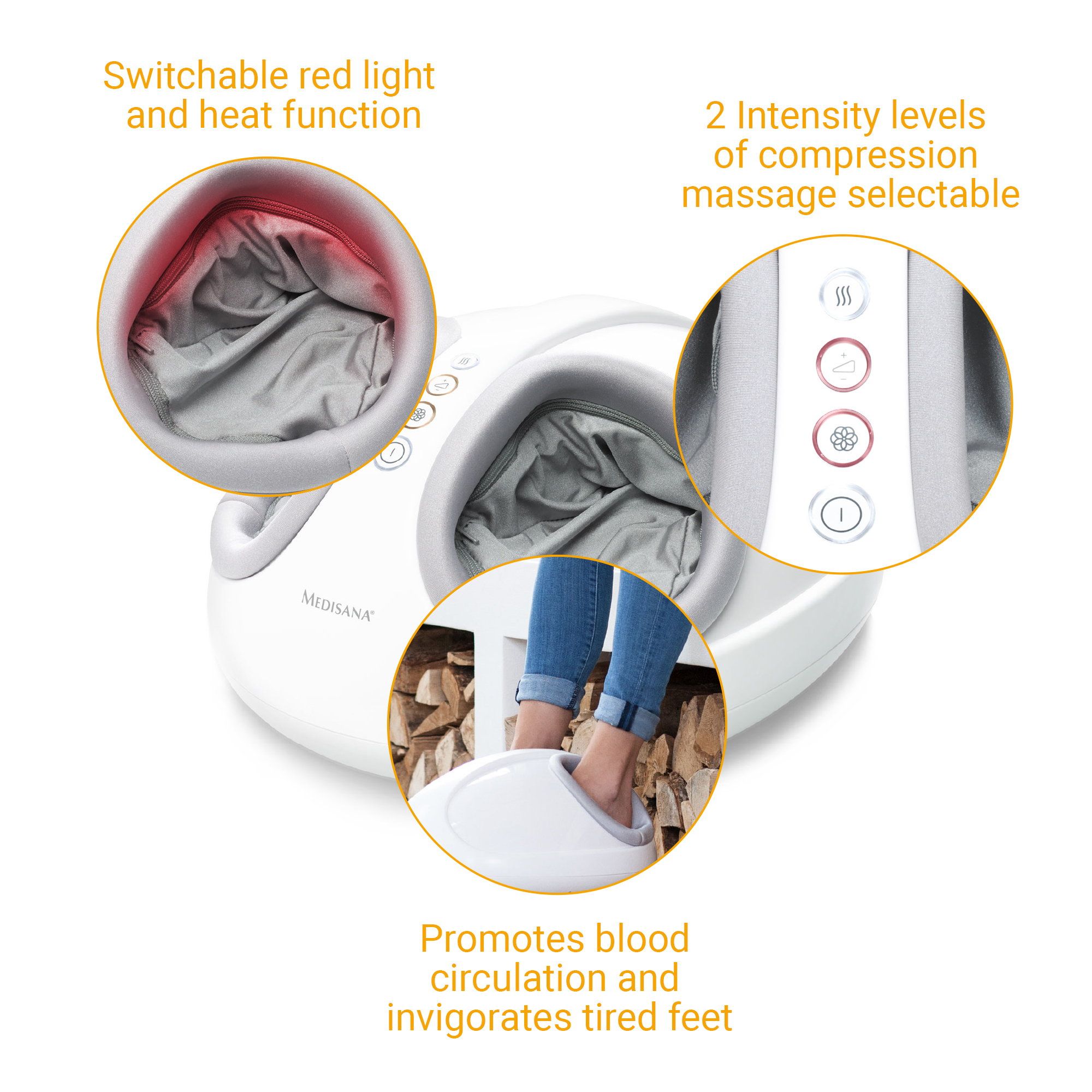 medisana FM 888 Shiatsu-Fußmassagegerät