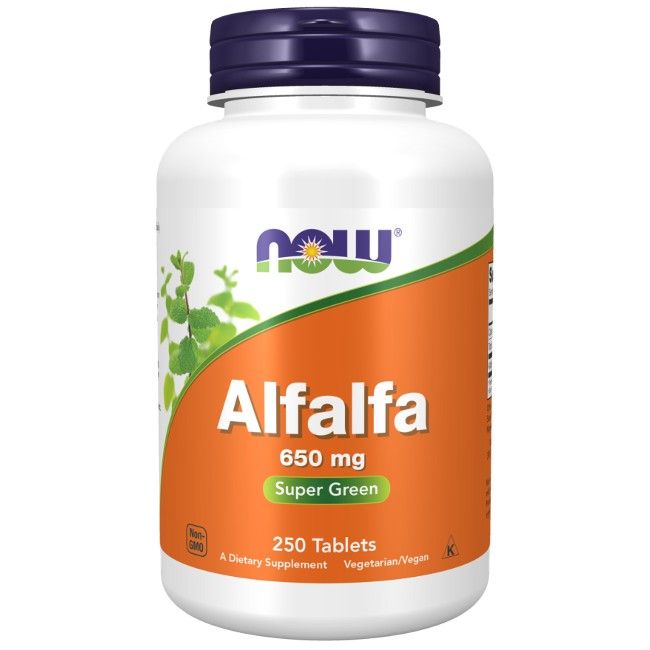 Now Foods Alfalfa 650 mg 250 Tabletten