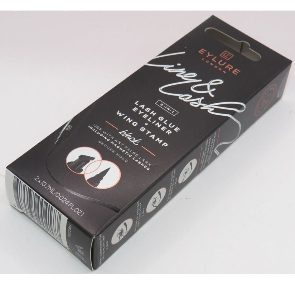Eylure London - 3-in-1 Wimpernkleber, Line & Lash Eyeliner und Flügel-Pad