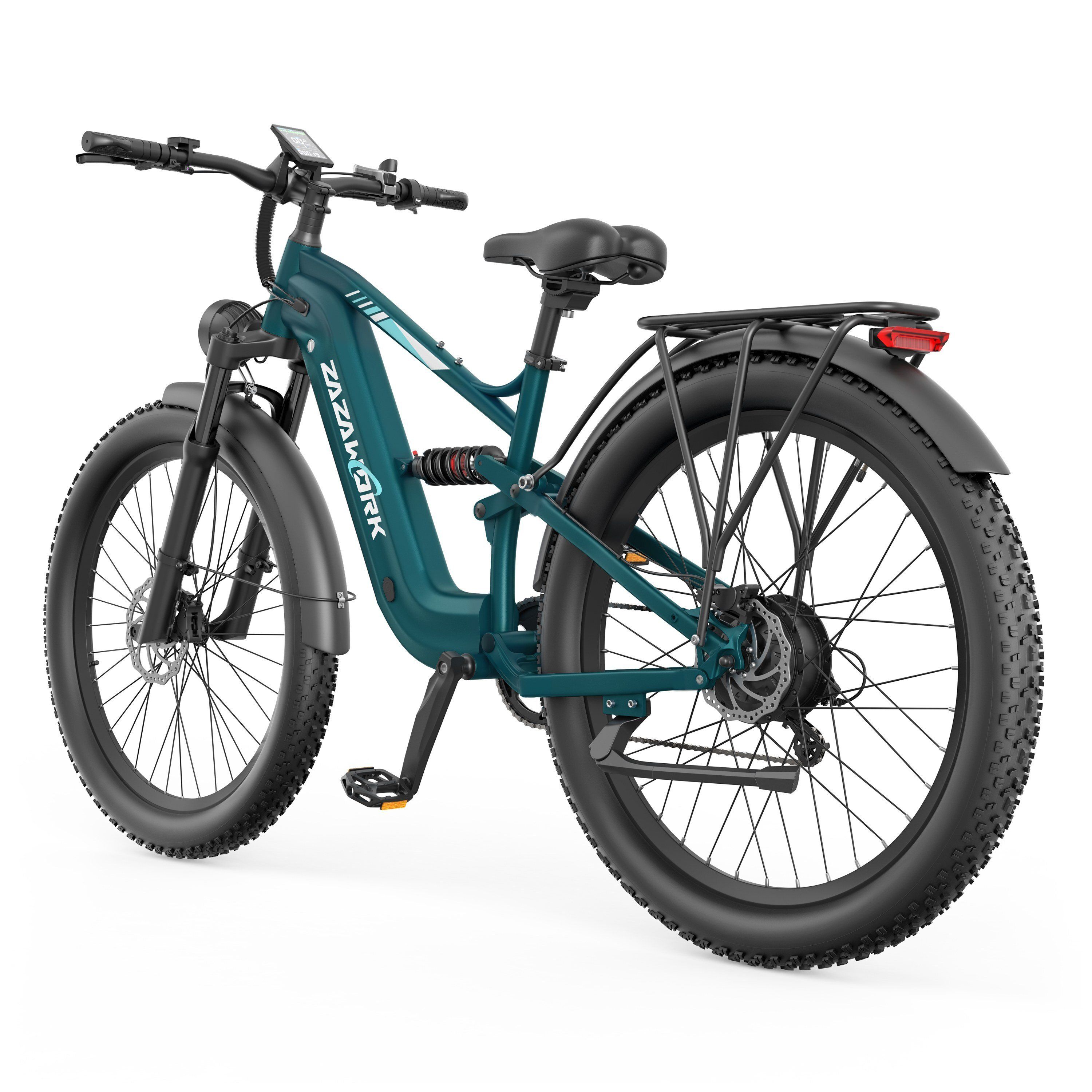ZAZAWORK CF500 Elektrisches Mountainbike, 48V 20Ah Akku, 90 km Reichweite