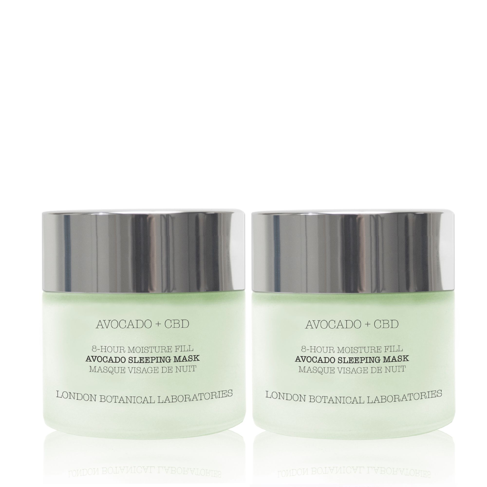 London Botanical Laboratories Avocado + CBD Feuchtigkeits-Schlafmasken-Duo