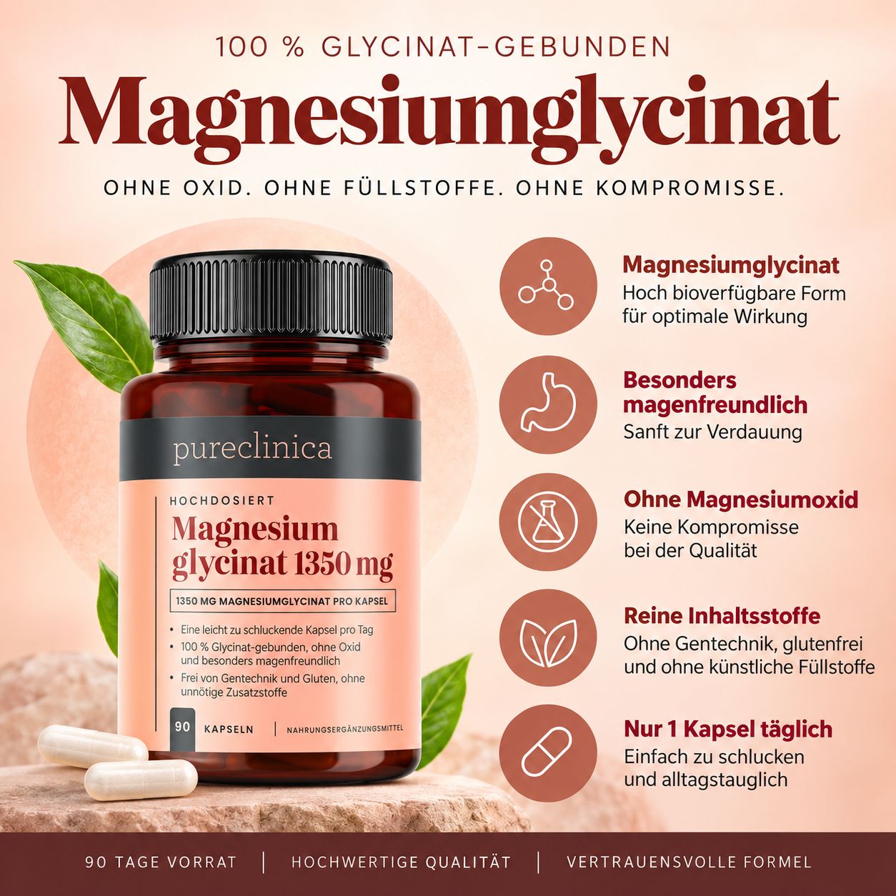 Pureclinica Magnesiumglycinat 1350 mg