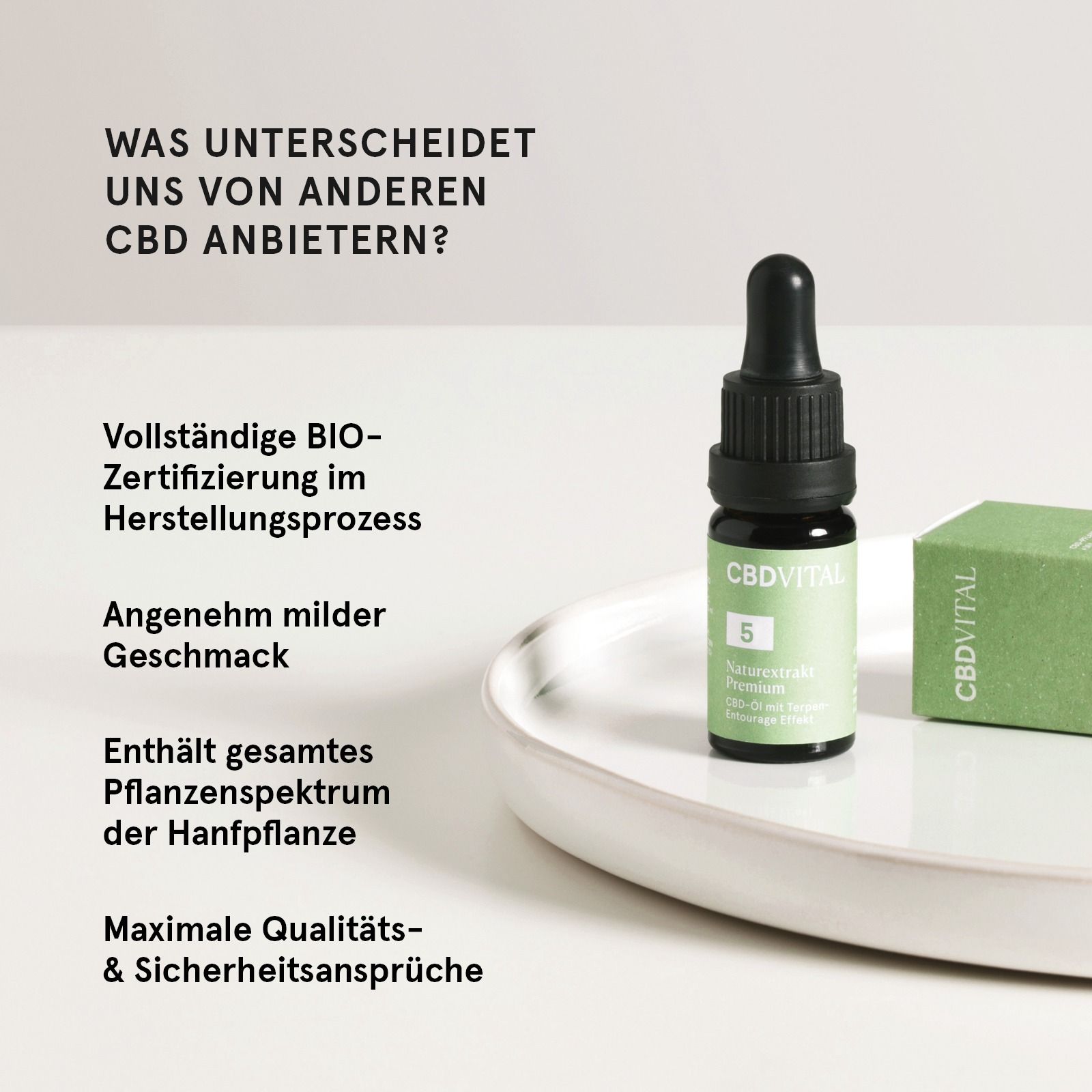 CBD VITAL Bio CBD 10% Naturextrakt Premium Hanföl 3er-Pack