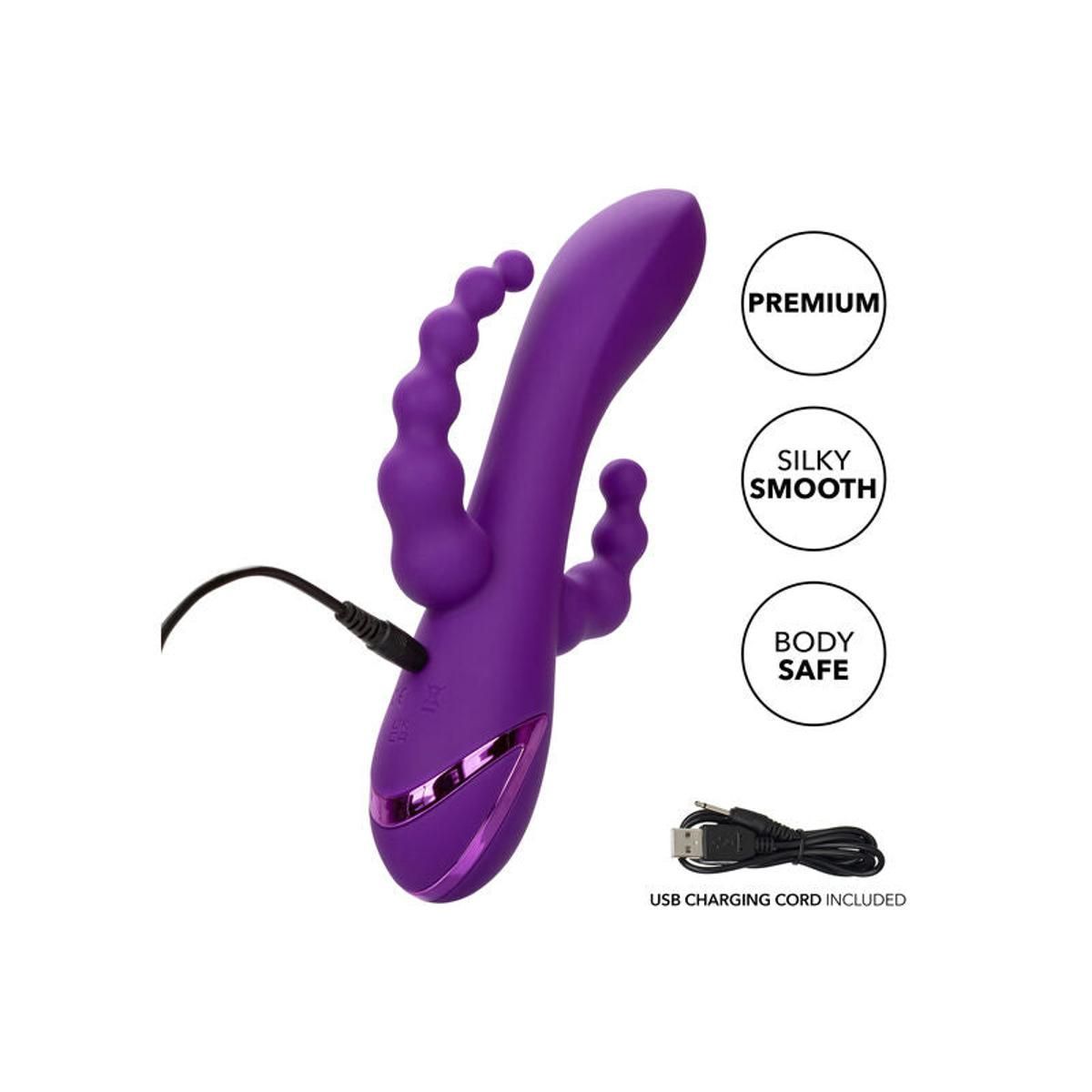 Rabbitvibrator "Long Beach Bootylicious" | 10 Vibrationsfunktionen | California Exotics