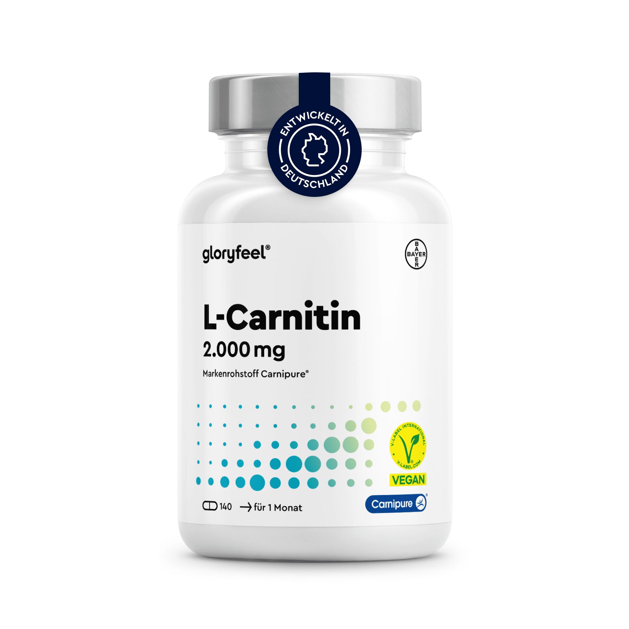 gloryfeel® L-Carnitin Kapseln Carnipure Markenrohstoff
