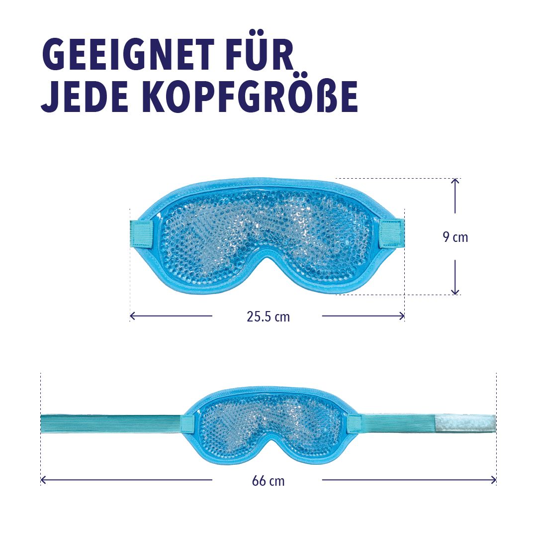 IEA Medical Kühlbrille 3er Set für Augen, Augenkühlmaske, Kühlmaske für Kopfschmerzen und Migräne