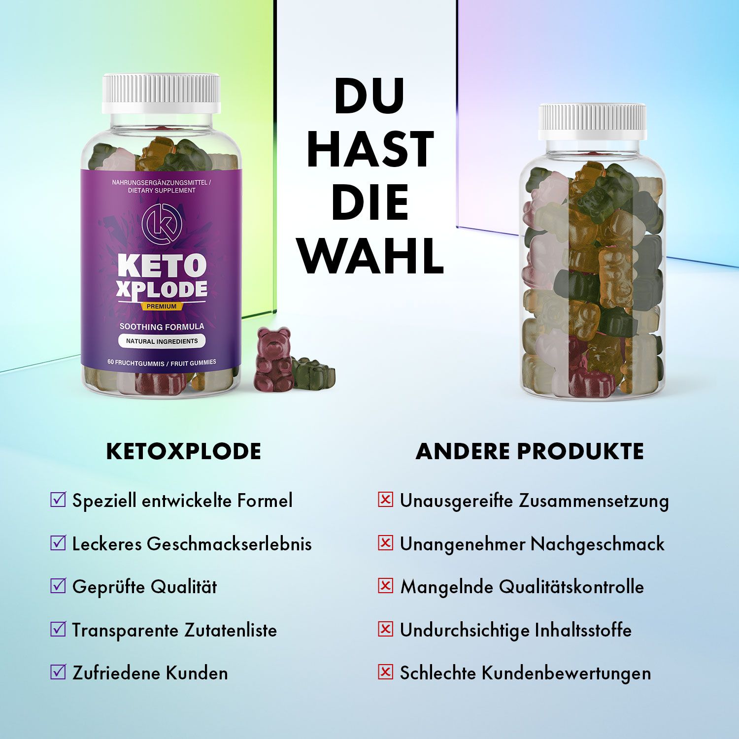 KetoXplode Fruchtgummis - Mit Gummibärchen zum Ziel