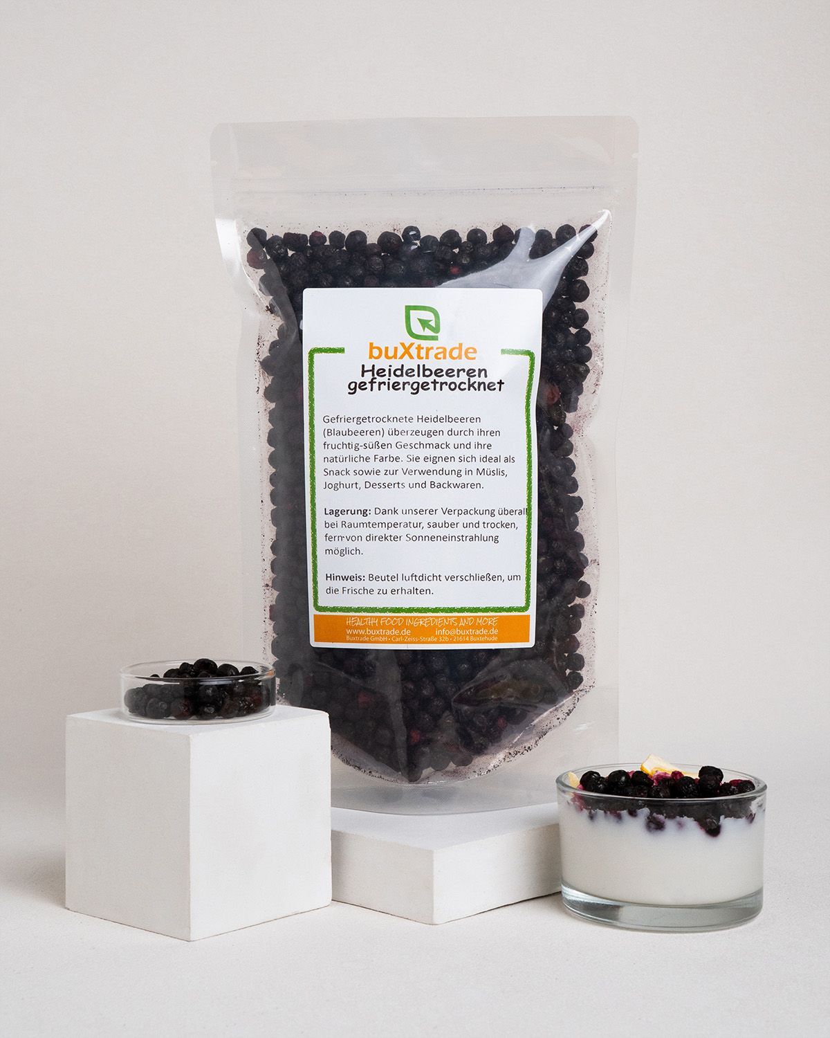 buXtrade Gefriergetrocknete Heidelbeeren