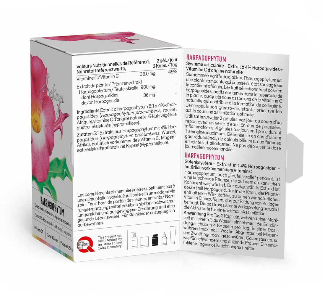 Sekoya Swiss - Harpagophythum (Teufelskralle) | Gegen Arthrose