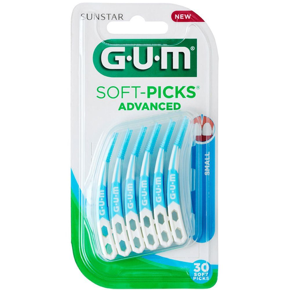 GUM® SOFT-PICKS® ADVANCED Small Interdentalbürsten + Reise-Etui