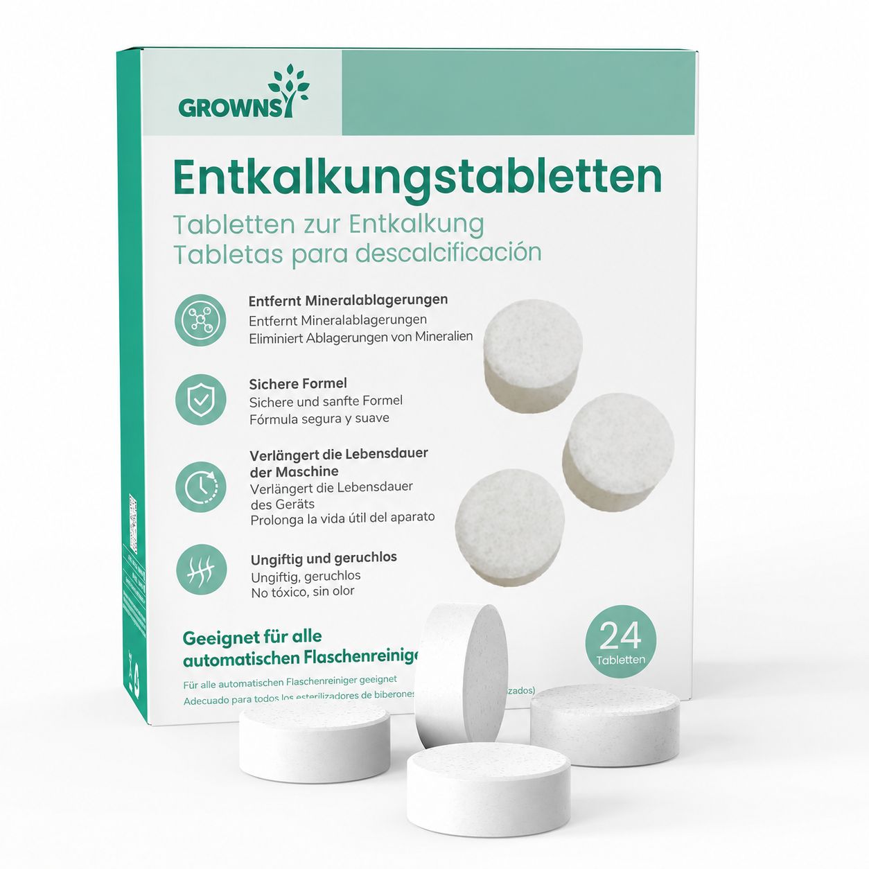Grownsy Entkalkungstabletten