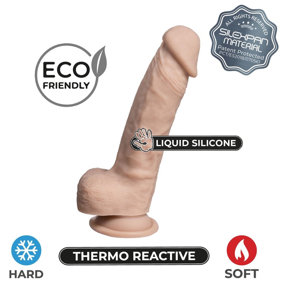 Silexd - Real Skin - Naturdildo mit starkem Saugfuß