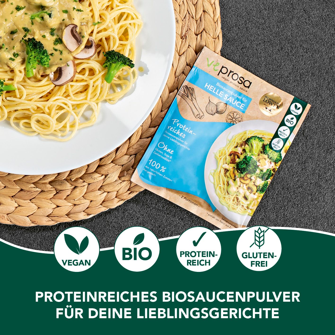 veprosa BIO Saucenpulver für helle Sauce - 4er-Set
