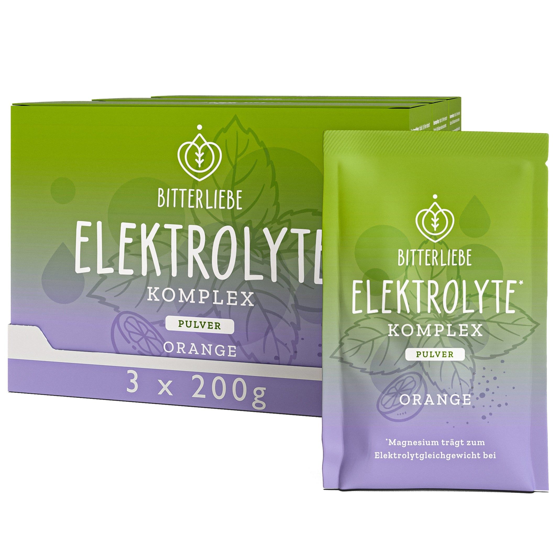 BitterLiebe Elektrolyte* Komplex Orange - Elektrolyt Pulver mit Magnesium & Kalium