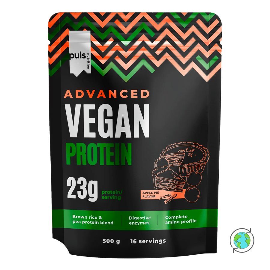 Puls Nutrition Advanced Vegan Proteindrink mit Apfelkuchen-Geschmack