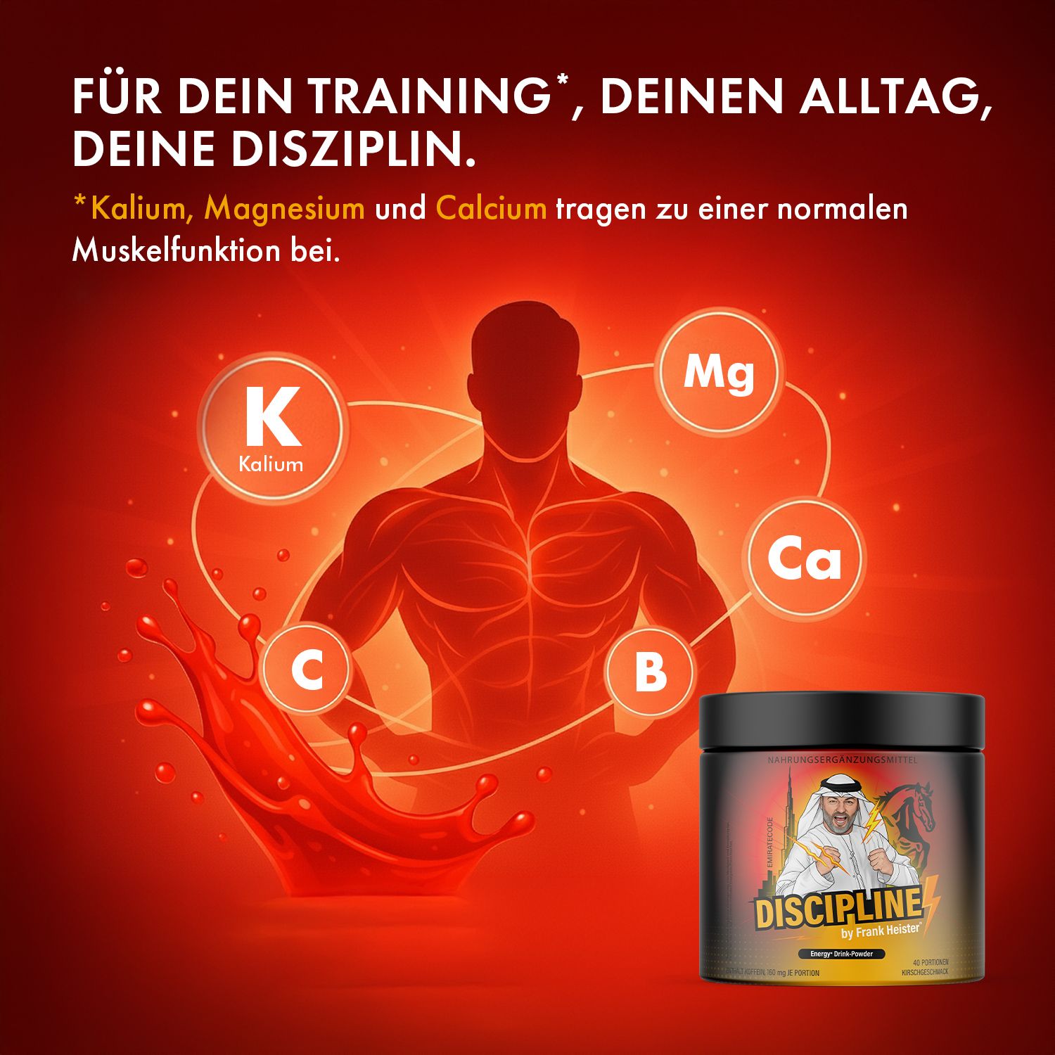 DISCIPLINE Energy Drink Pulver - by Frank Heister