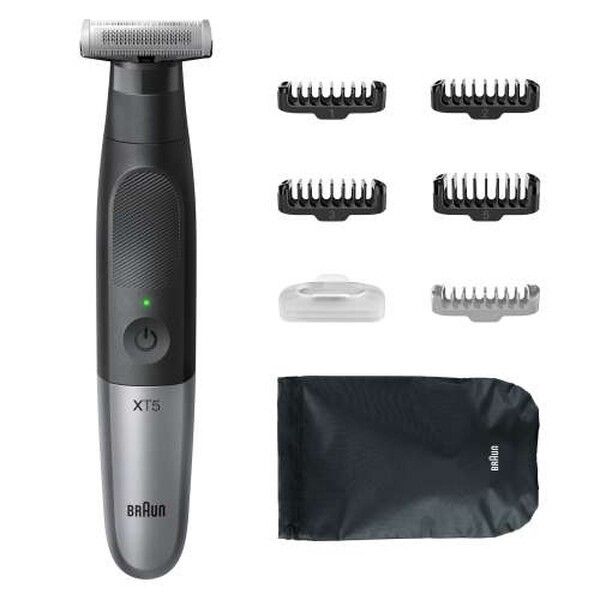 Braun Series XT5 All-in-One, Trimmer, Styler, Rasierer, +7 Zubehörteile, Scharfe 4D-Flex-Klinge, XT