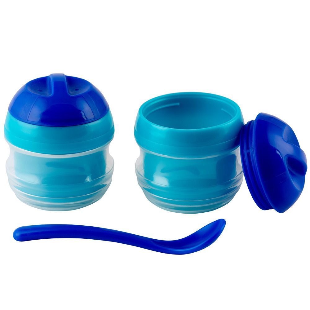 PRIMAMMA Thermo-Schälchen 2er Set + Löffel für Jungen
